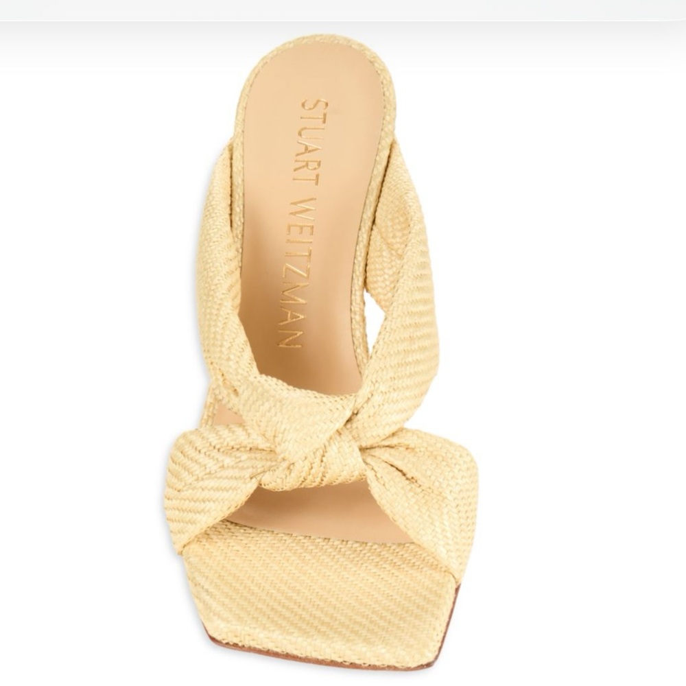 Stuart Weitzman Playa Raffia Sandals